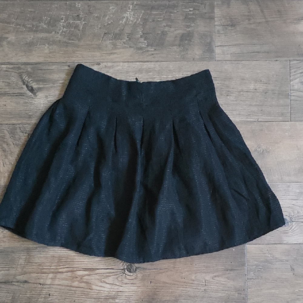Zara Black A-Line Mini Skirt